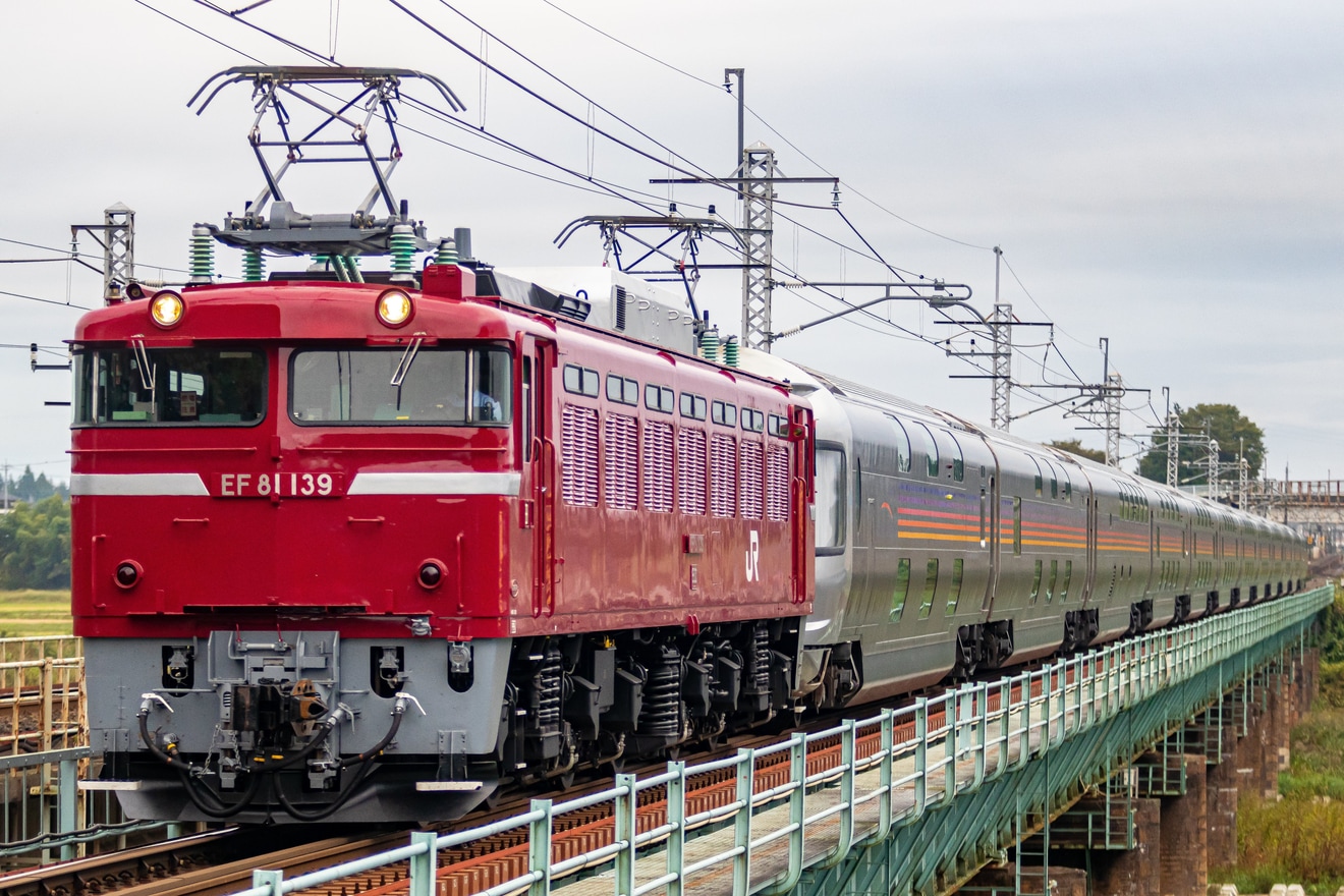 【JR東】EF81-139牽引カシオペア紀行及び返却回送の拡大写真