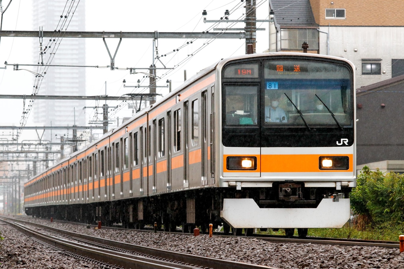 【JR東】高尾駅 入換線・収容線乗車体験に209系トタ81編成が充当の拡大写真