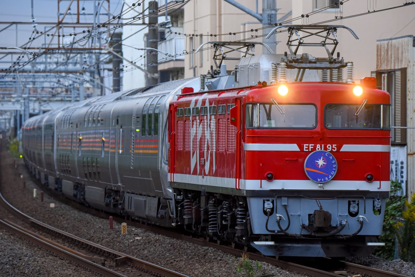 【JR東】EF81-95牽引常磐線経由カシオペア紀行の拡大写真