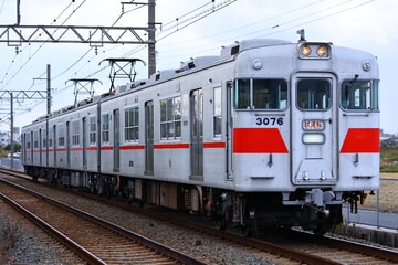 【山陽】3050系3076Fが3両編成になり試運転