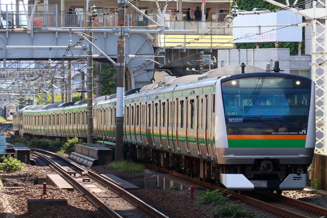 【JR東】渋谷駅改良工事に伴う臨時運行を五反田駅で撮影した写真