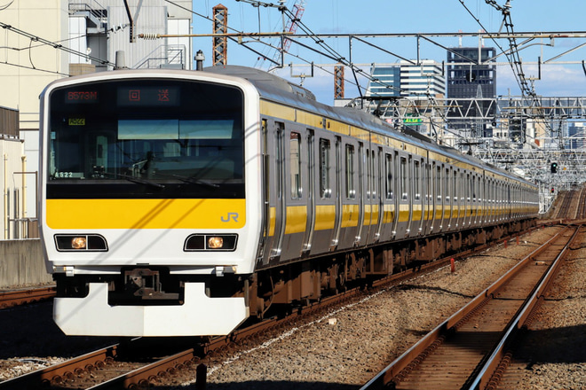 【JR東】E231系500番台ミツA522編成、車輪転削に伴う回送を阿佐ヶ谷駅で撮影した写真