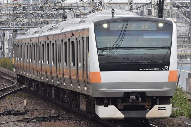 【JR東】E233系青461編成東京総合車両センター出場回送を中野駅で撮影した写真