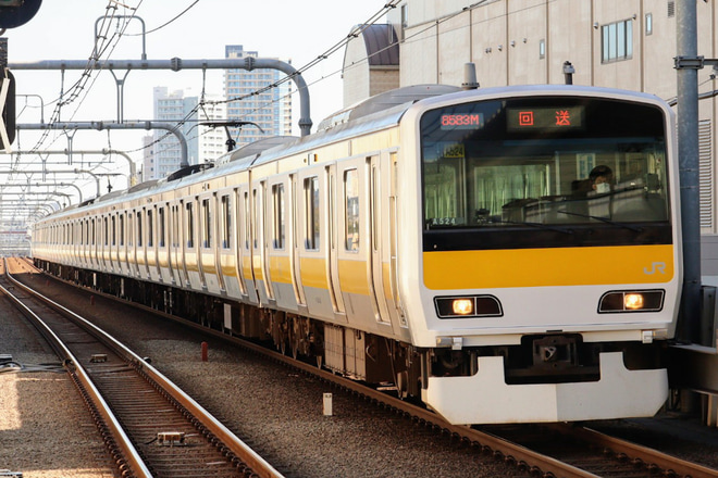 【JR東】E231系A524編成車輪転削返却回送(20211030)を武蔵境駅で撮影した写真