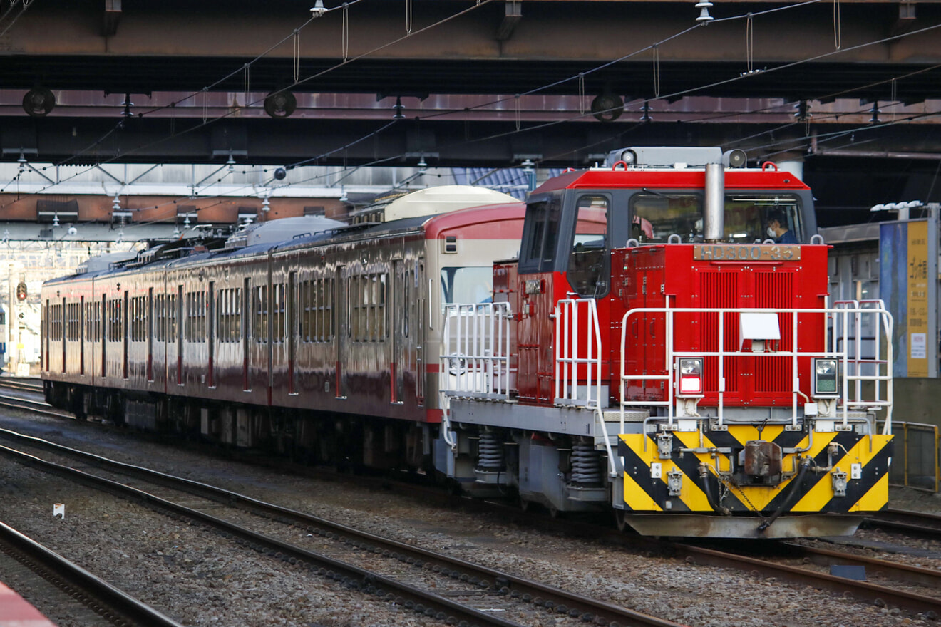 【西武】新101系253F (赤電)多摩川線から甲種輸送 (202110)の拡大写真