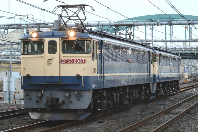 【JR貨】EF65-2080 大宮車両所出場回送を大宮駅で撮影した写真