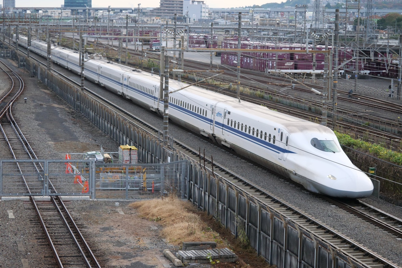 【JR海】N700A(スモールA)X2編成が浜松工場へ廃車回送の拡大写真