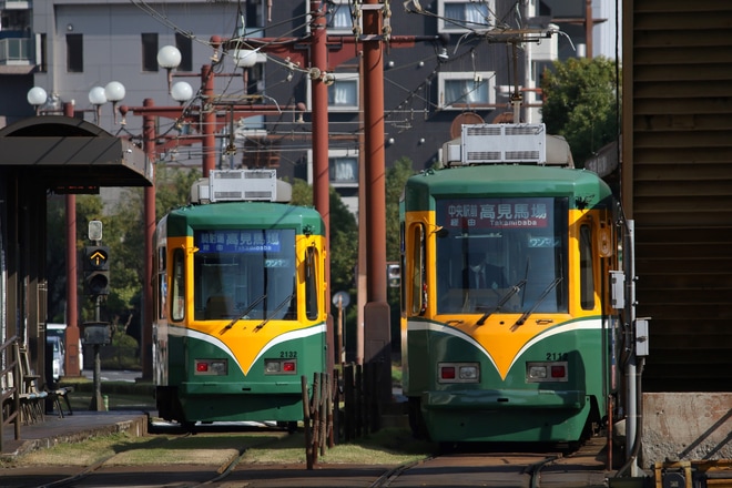 【鹿市交】おはら祭開催に伴う臨時系統運転を不明で撮影した写真