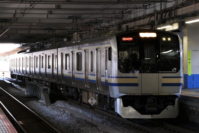 【JR東】E217系Y-122編成東京総合車両センター出場回送を大船駅で撮影した写真