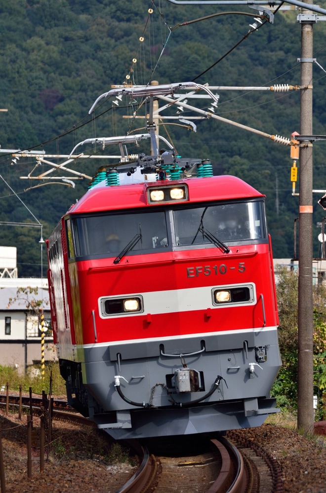 【JR貨】EF510-5広島車両所出場試運転を不明で撮影した写真