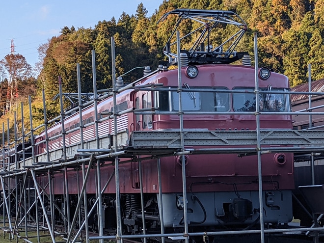 【碓氷峠】キハ35‐901とEF80-63の清掃・塗装イベントを碓氷峠鉄道文化むらで撮影した写真