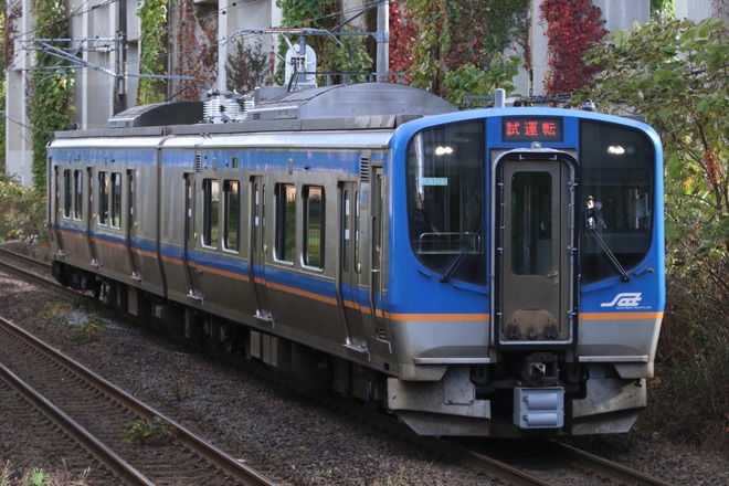 【SAT】 SAT721系SA101編成郡山総合車両センター出場試運転を不明で撮影した写真