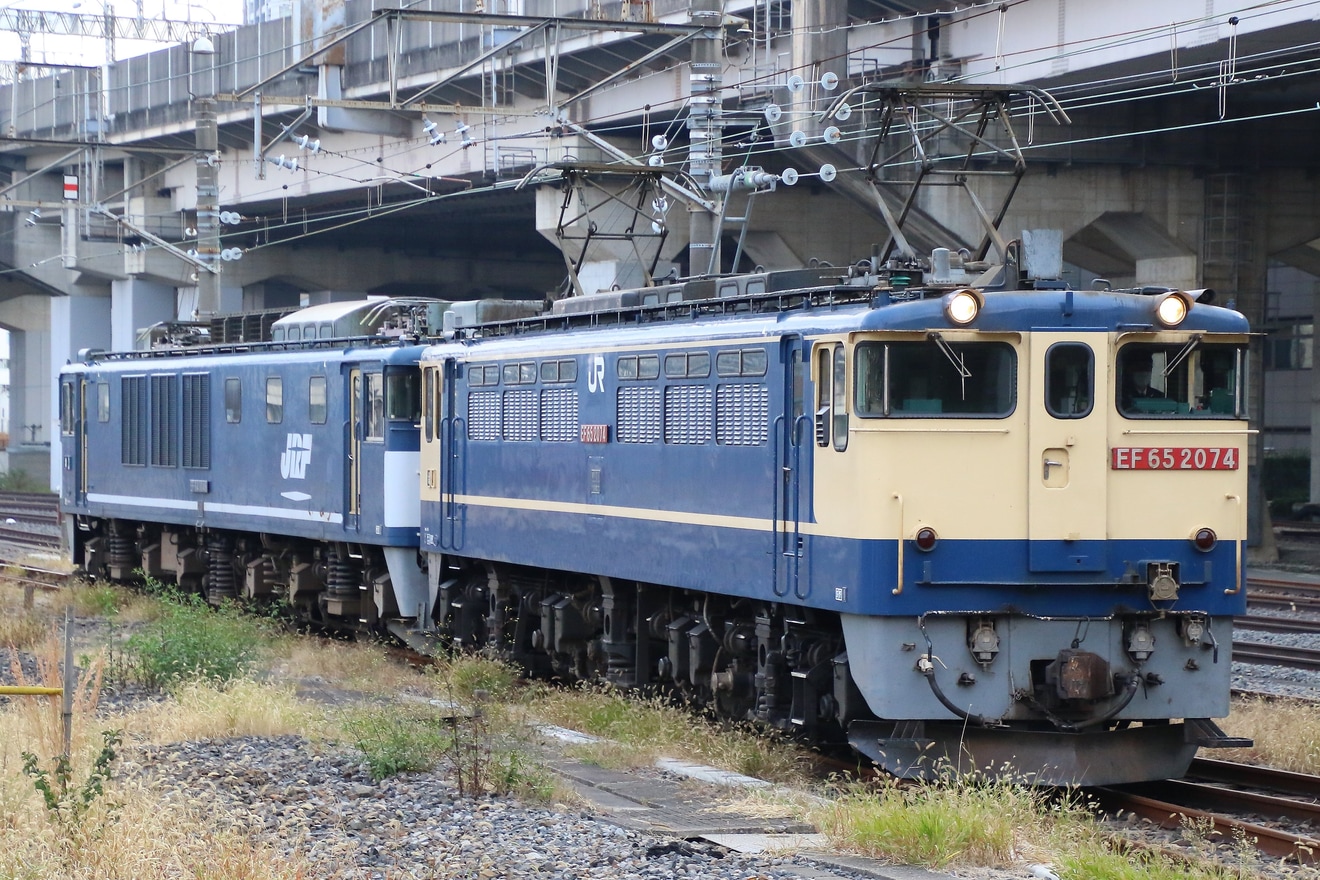 【JR貨】最後の広島更新色EF64-1046大宮車両所入場回送の拡大写真