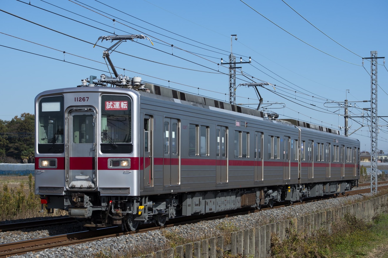 2nd-train 【東武】10030型11267F南栗橋工場出場試運転の写真 