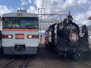 【東武】会津田島駅にてC11-325が特別展示