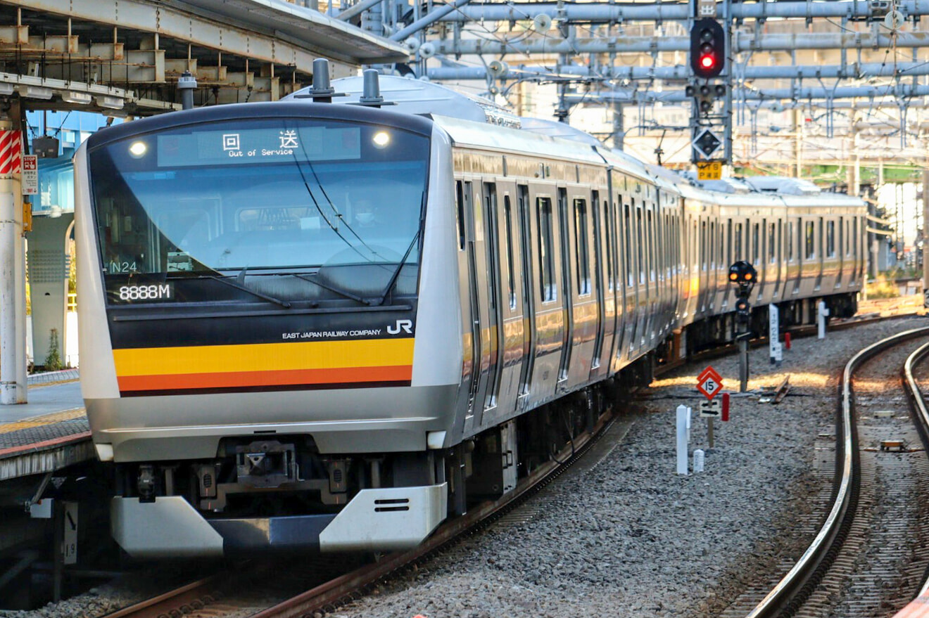 【JR東】E233系N24編成東京総合車両センター出場回送の拡大写真