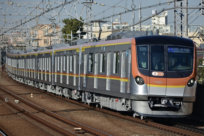 【メトロ】17000系17188F 営業運転開始を多摩川駅で撮影した写真