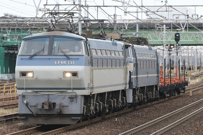 【JR貨】EF66-27が無動力回送を稲沢駅で撮影した写真