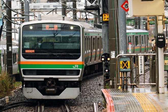 【JR東】E231系S-31編成東京総合車両センター入場回送を大崎駅で撮影した写真