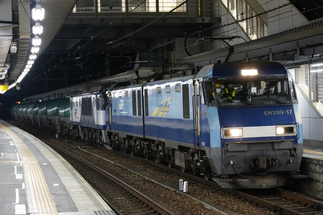 【JR貨】EH200-17が8081レを牽引し、中央西線で貨物列車を牽引