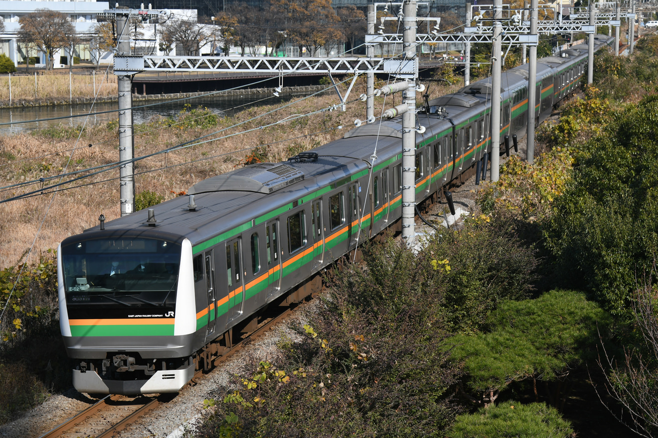 【JR東】E233系E−02編成高島線・根岸線で運転の拡大写真