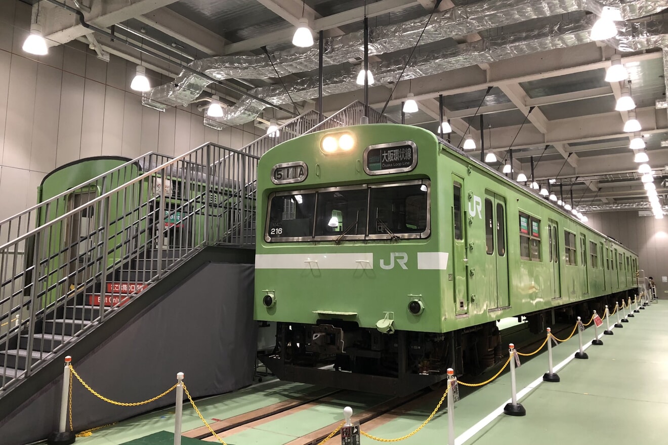 【JR西】103系NS407編成が京都鉄道博物館で展示の拡大写真