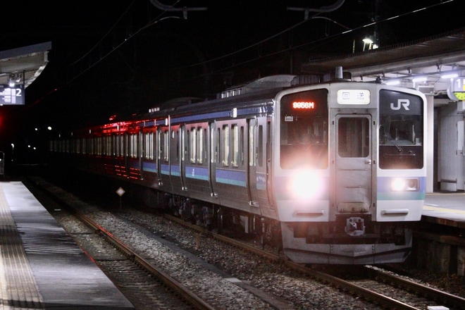 【JR東】八高線霜取り列車で211系N605編成が八高線へ(202112)を不明で撮影した写真
