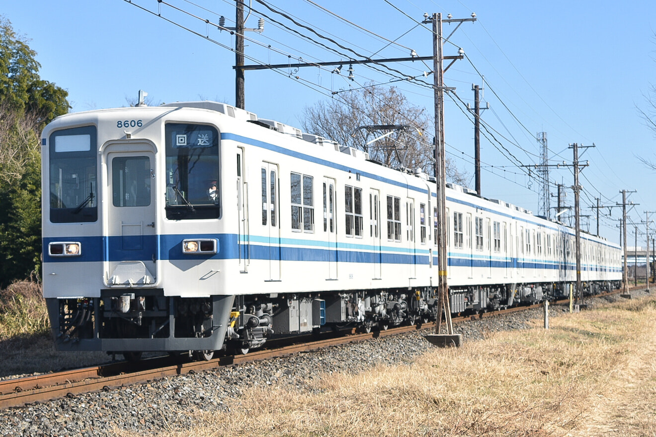 【東武】8000系81120F南栗橋工場出場回送の拡大写真