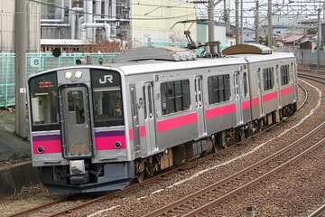 【JR東】踏切事故当該の701系N18編成が秋田総合車両センター構内試運転