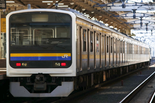 【JR東】209系マリC619編成+マリC601編成配給輸送を国立駅で撮影した写真