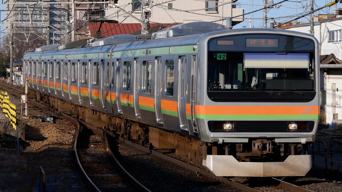 JR東】E231系3000番台ハエ42編成宇都宮線内試運転 |2nd-train