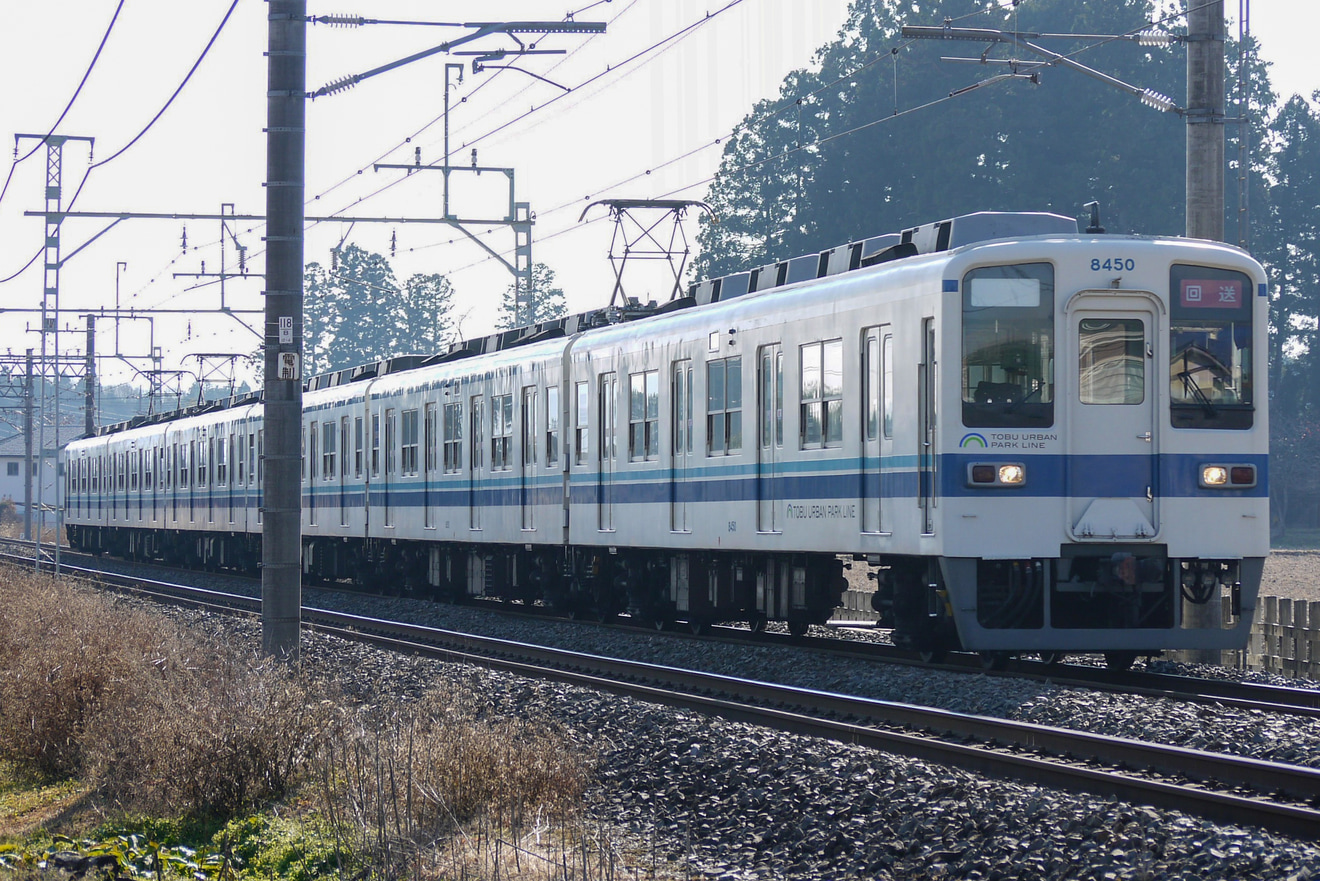 【東武】8000系8150編成 団体専用列車で鬼怒川公園・東武日光エリアへの拡大写真