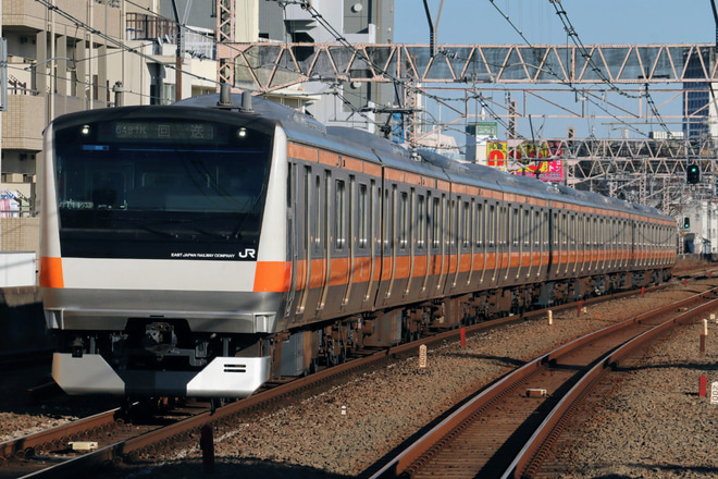 【JR東】E233系T11編成東京総合車両センター出場回送を西荻窪駅で撮影した写真