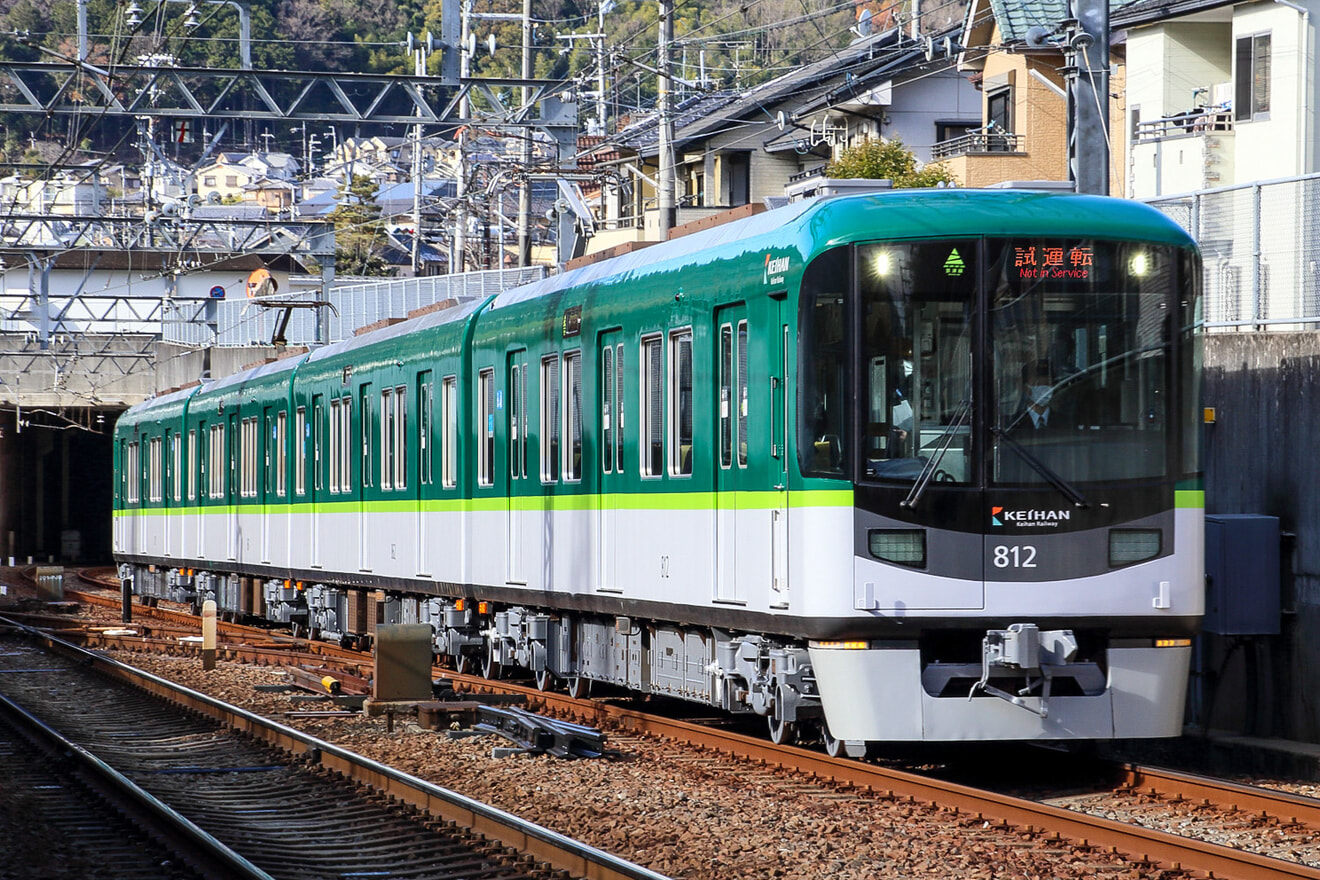 【京阪】800系811-812編成地下鉄東西線内試運転の拡大写真