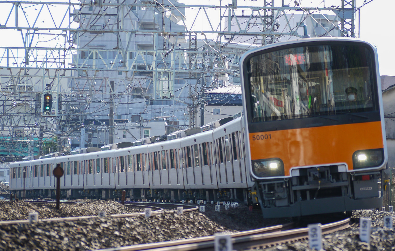 【東武】50000系51001F 南栗橋工場 出場試運転の拡大写真