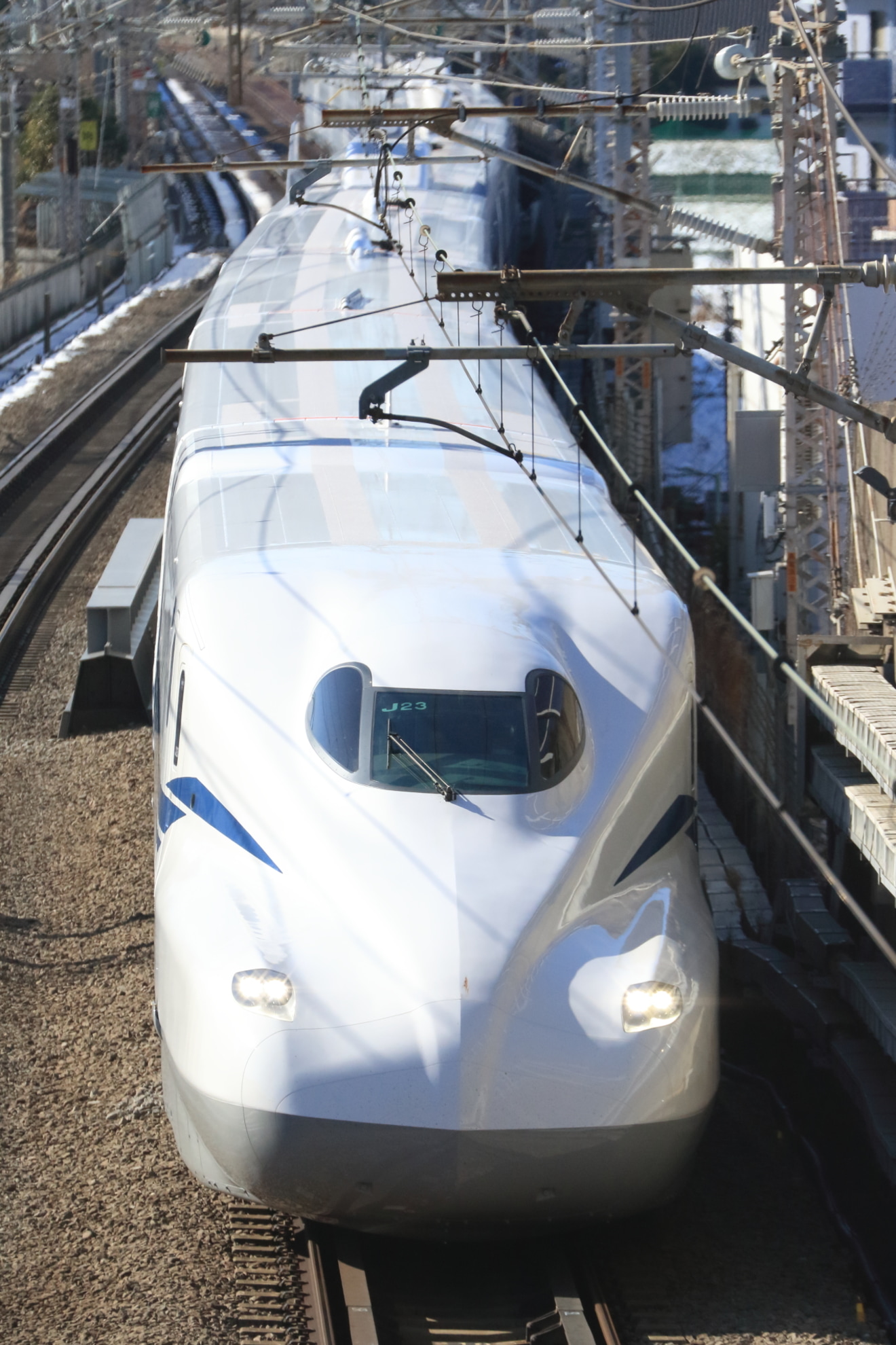 【JR海】N700S J23編成東海道新幹線で試運転の拡大写真