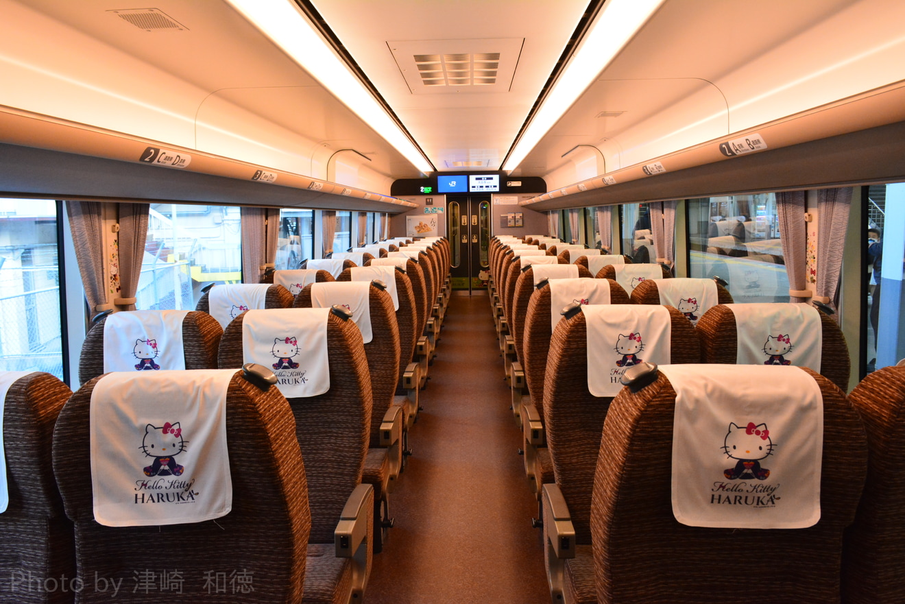 【JR西】「271系新型 ハローキティ はるかで行く 車両基地入線 日帰りの旅」(20220109)の拡大写真