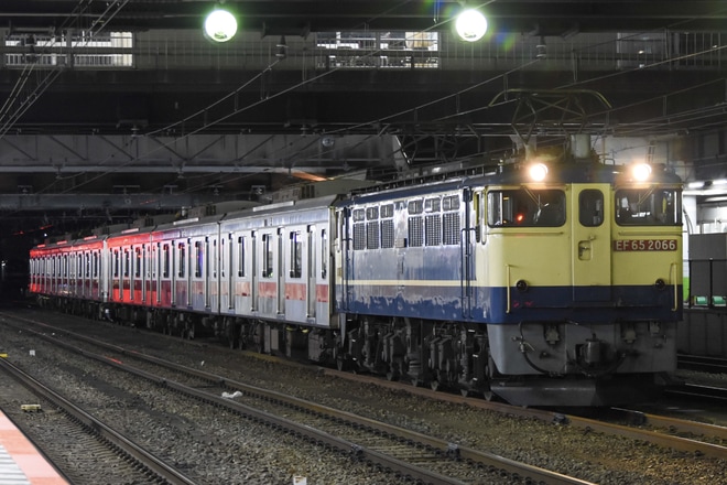 【東急】5080系5187F J-TREC横浜事業所出場甲種を八王子駅で撮影した写真