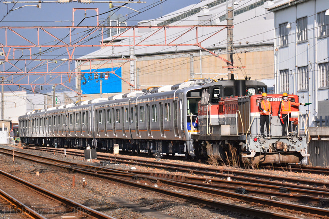 【南海】8300系8318F+8716F甲種輸送を徳庵駅で撮影した写真