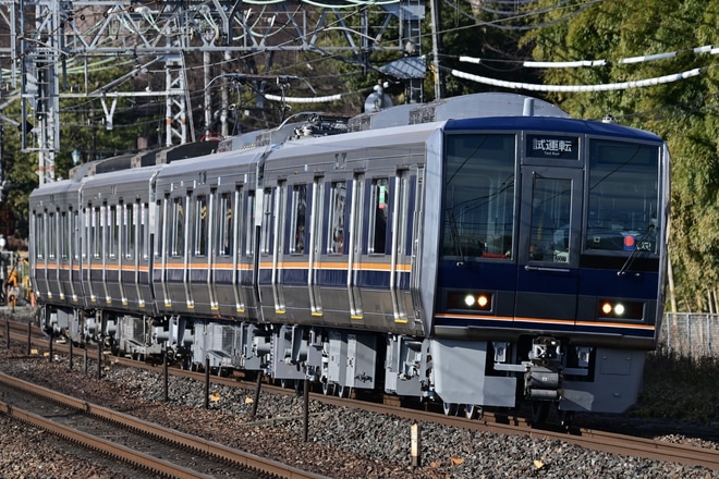 【JR西】207系Z7編成体質改善工事を終え出場試運転を山崎駅で撮影した写真