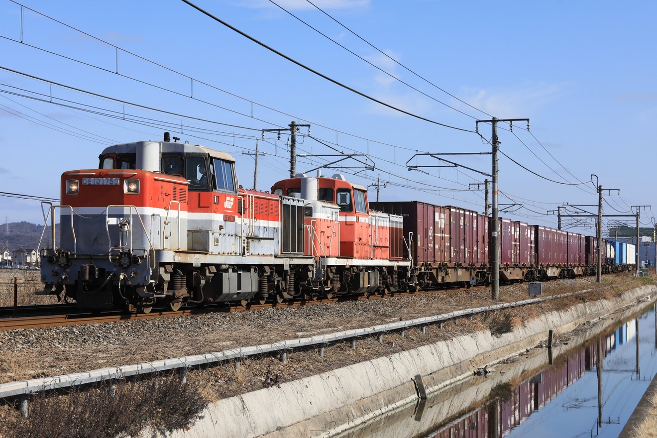 【JR貨】DE11-1034廃車解体のため倉敷貨物ターミナルへ回送の拡大写真