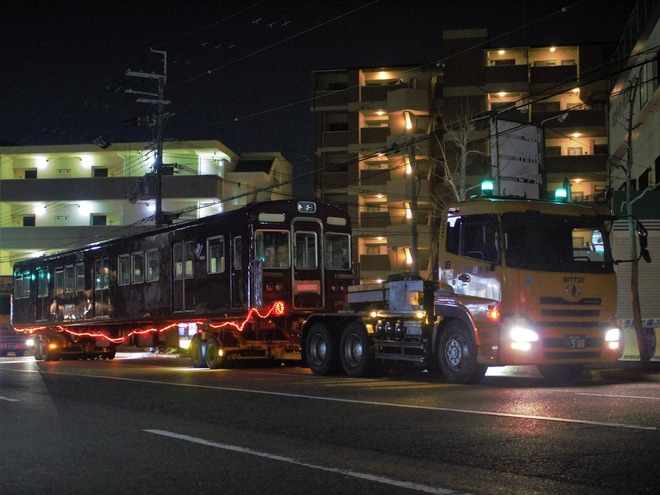 【阪急】3300系のC#3861とC#3367が廃車陸送を不明で撮影した写真