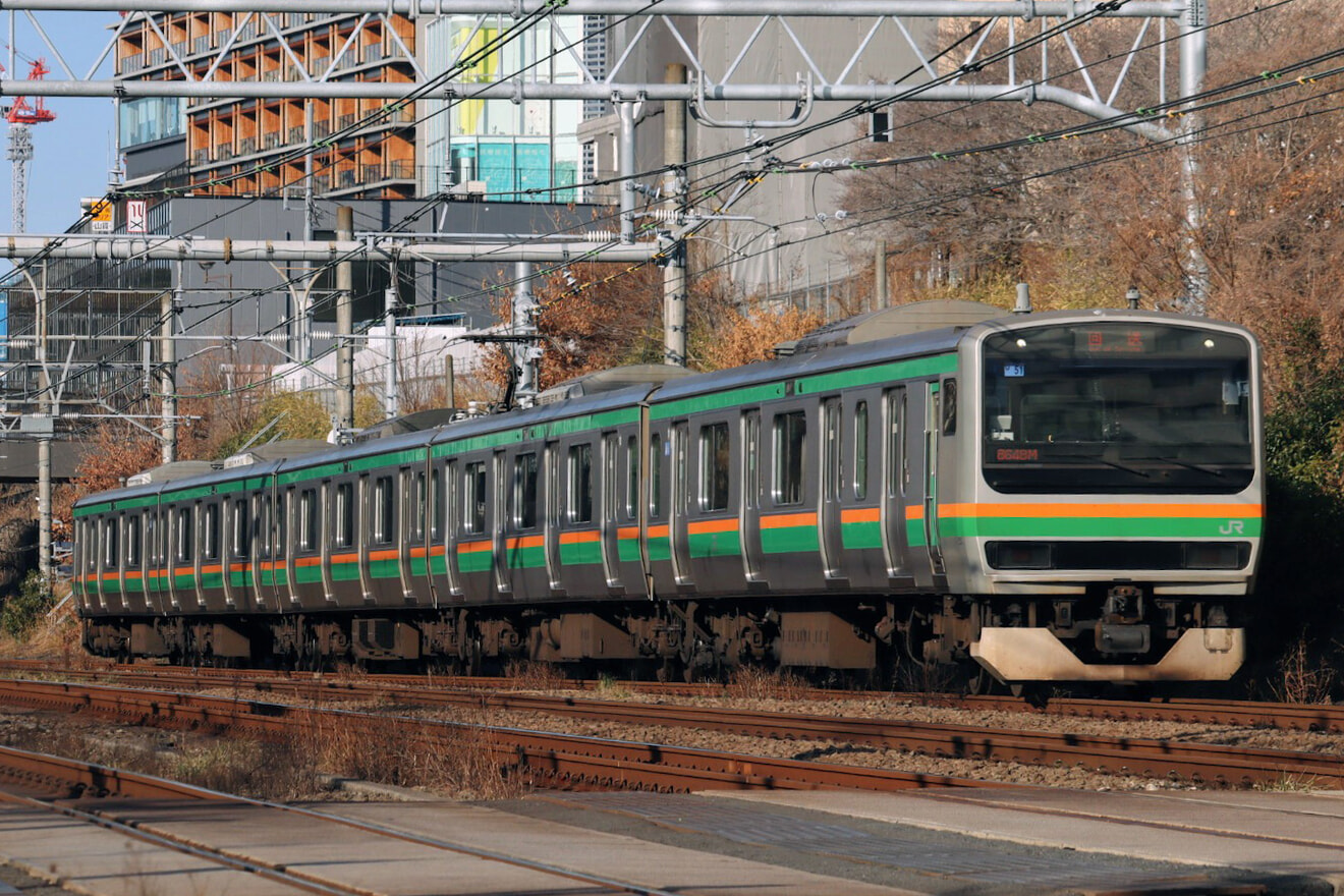【JR東】E231系U51編成東京総合車両センター入場回送の拡大写真