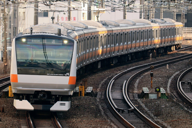 【JR東】E233系トタT39編成東京総合車両センター出場回送を恵比寿～渋谷間で撮影した写真