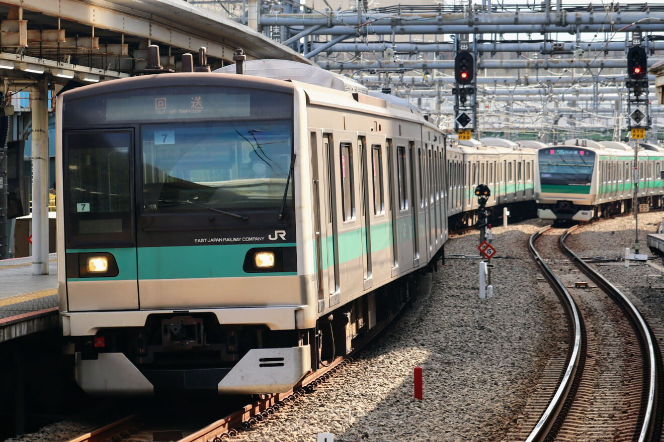 【JR東】E233系マト7編成東京総合車両センター出場回送の拡大写真
