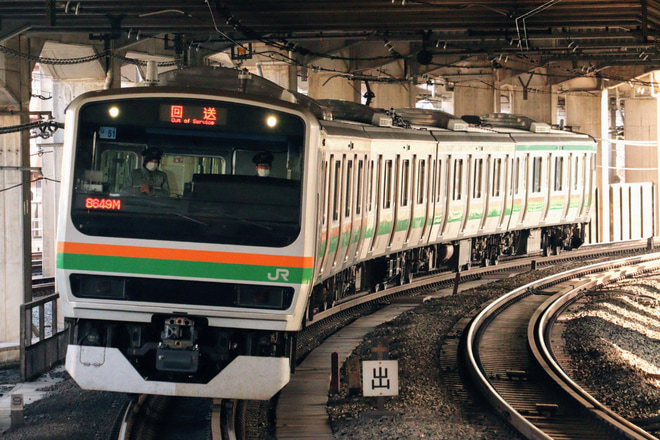 【JR東】E231系U51編成東京総合車両センター出場回送を赤羽駅で撮影した写真