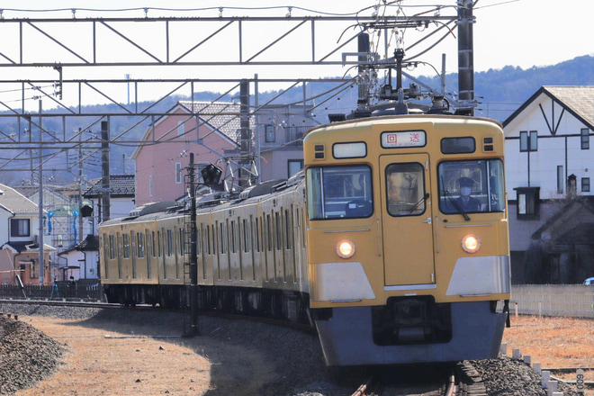 【西武】旧2000系2401F+新2000系2519F横瀬へ廃車回送を飯能～元加治間で撮影した写真