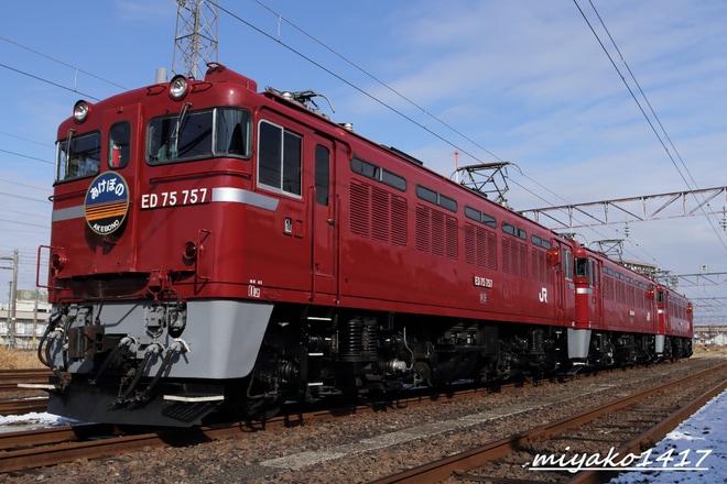 【JR東】仙台車両センター主催 ED75形電気機関車撮影会を仙台車両センターで撮影した写真