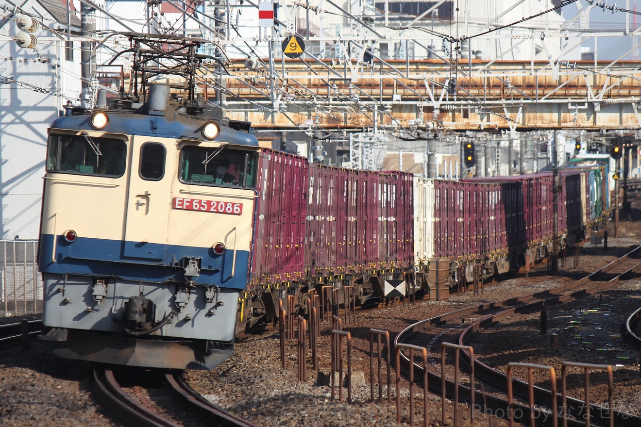 【JR貨】鹿島貨物(1095レ～1094レ)　EF65代走の拡大写真