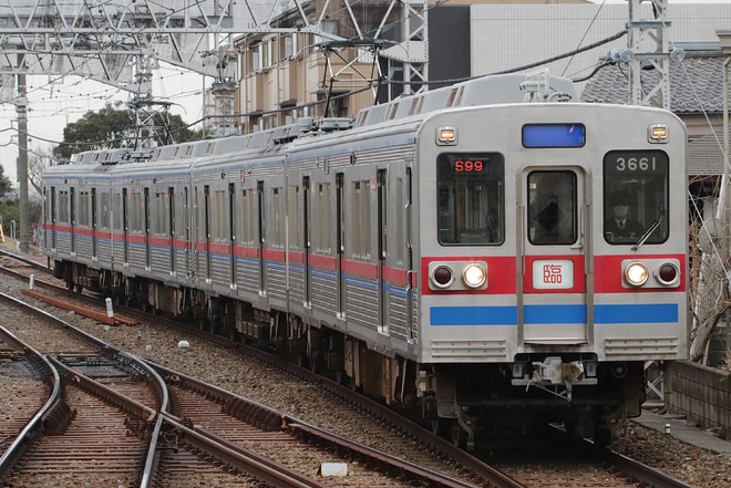 【京成】3600形3668編成を使用した『車両基地貸切プレミアム見学プラン』が実施されるを京成高砂駅で撮影した写真